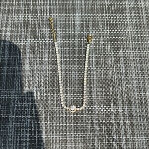 Pandora Gold and White Bracelet Minimalist Design